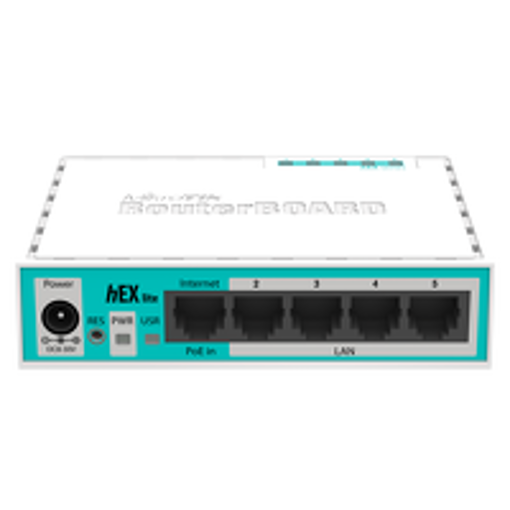 Picture of MiktoTik RB750r2, hEX Lite, 64MB RAM,5Eth,1POE, 850MHz CPU
