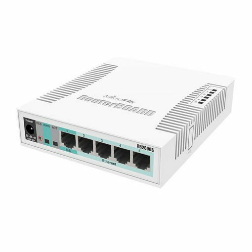 Picture of Mikrotik RB260GS with SwitchOS and indoor case