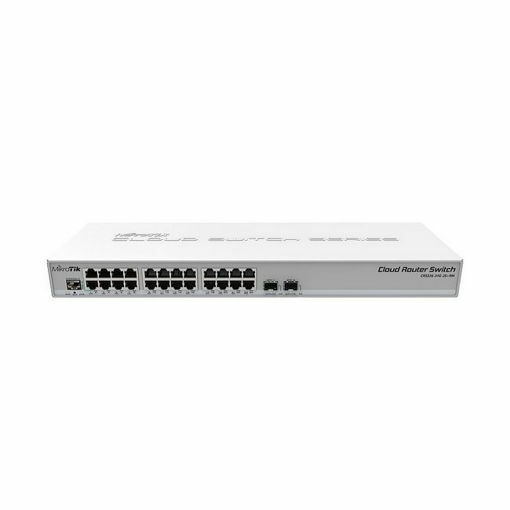 Picture of MikroTik CRS326-24G-2S+RM,  512MB RAM, 24GB, 2xSFP+