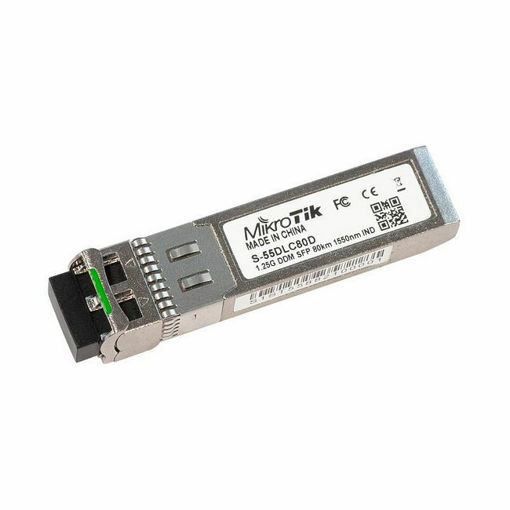Picture of Mikrotik S-55DLC80D, SFP 1.25G module with Dual LC connector