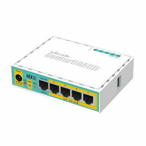 Picture of MikroTik RB750UPr2, hEX PoE lite, 5Eth ,4POE Out, 1POE In