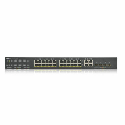 Picture of Zyxel GS1920-24HPv2, 28 Port Smart Managed PoE Switch 24x Gi