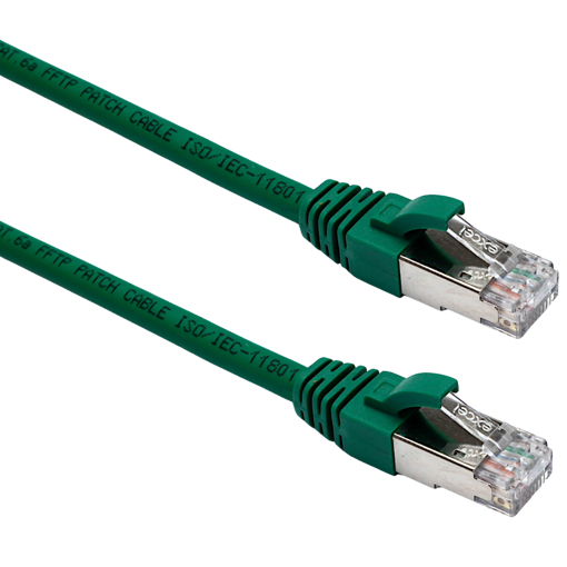 Picture of 10M CAT6A LSOH MOULDED FLYLEAD - GREEN