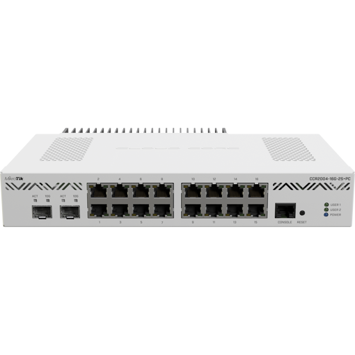 Picture of MikroTik Cloud Core 16 Port Gigabit 2SFP+ Passive Cooling Ro