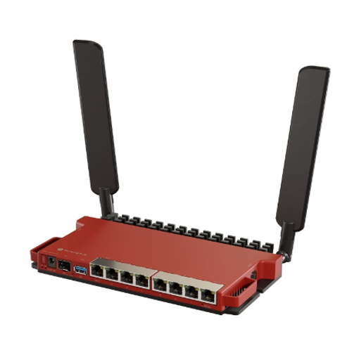 Picture of MikroTik L009UiGS-2HaxD in desktop case