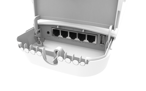 Picture of MikroTik OmniTik 5 PoE ac with RouterOS L4 with case