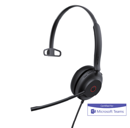 Picture of Yealink UH37-MONO-TEAMS, Professional USB- A/C headset Mono